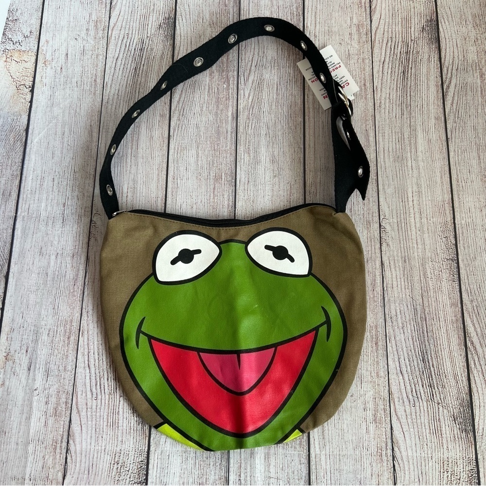 Disney World Kermit The Frog Hobo Bag NWT